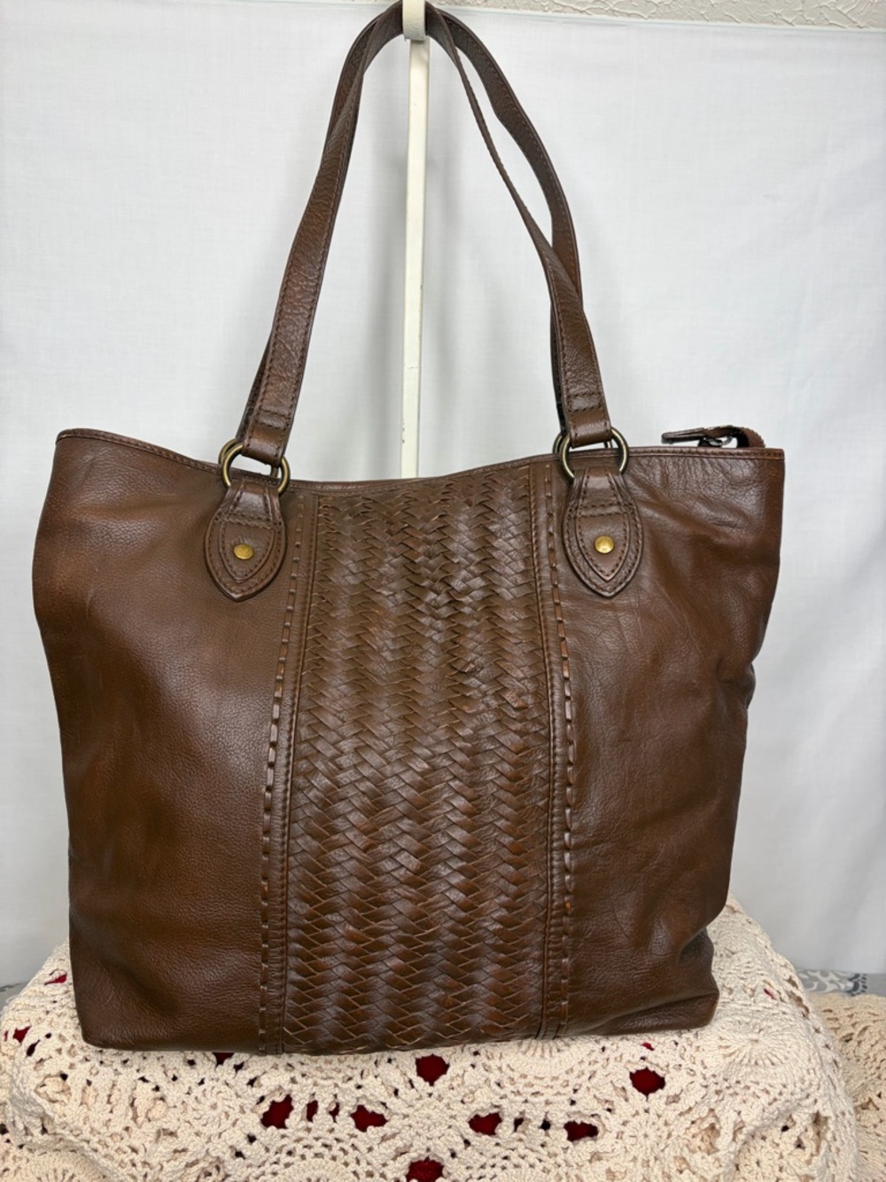 Cleo + Wolf Brown Leather Tote/Purse